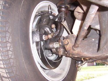 1967 Plymouth Satellite View of Passenger Front Disc Brake and Rebuilt Front End